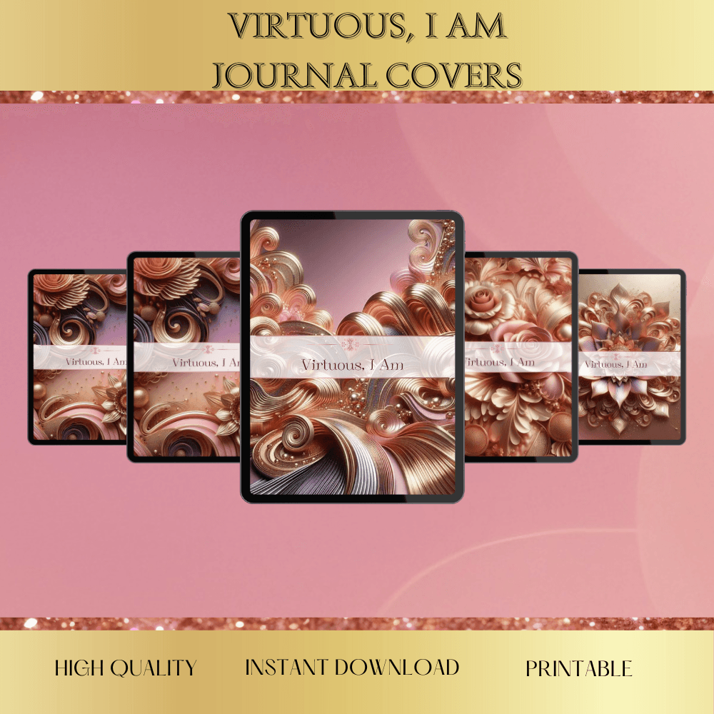 “Virtuous, I Am” Journal Cover - Creatively Joy, LLC