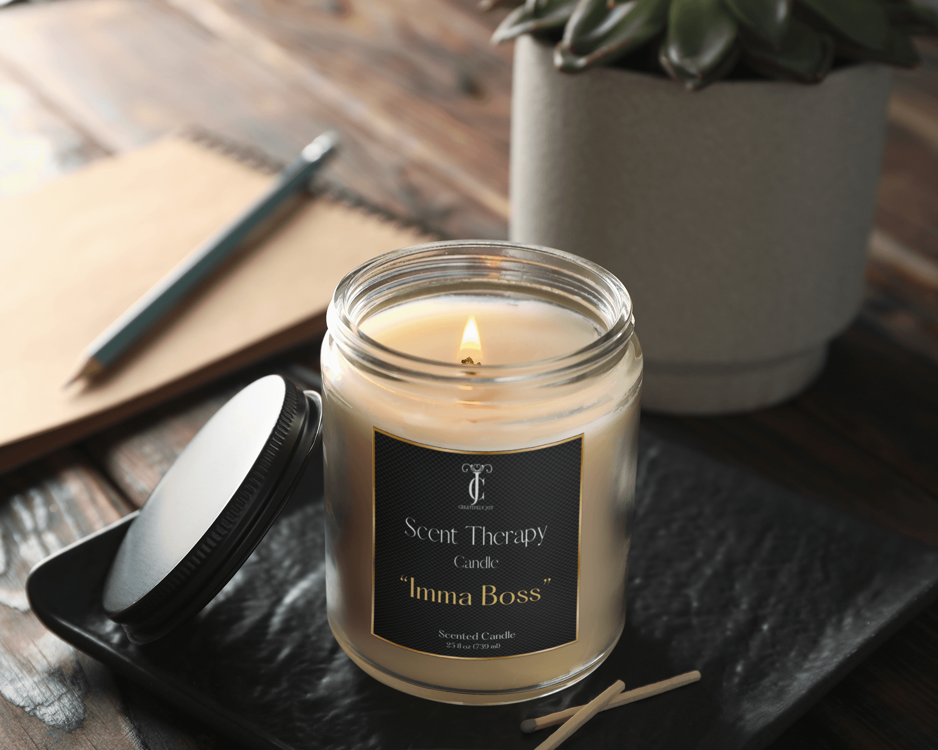 "IMMA BOSS" SCENT THERAPY CANDLES