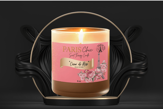 PARIS CHIC THEMED CANDLE MAKING KIT: "COEUR DE ROSE"